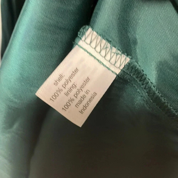 NWT Lane Bryant  emerald green pleated dress - Picture 7 of 7